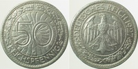 d  32427G~2.5 50 Pfennig  1927G ss/vz J 324