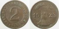 d 2.5 2 Pf 30723F~2.5 2 Pfennig 1923F ss/vz J 307