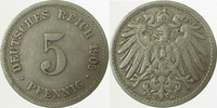 d 2.8 5 Pf 012n05G~2.8 5 Pfennig  1905G ss+ J 012