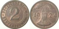 d 1.5 2 Pf 30724F~1.5 2 Pfennig 1924F f.prfr. J 307
