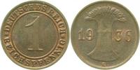  1.5 1 Pf   31336E~1.5 1 Pfennig  1936E vz/stgl J 313 10,00 EUR Differenzbesteuert nach §25a UstG zzgl. Versand