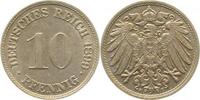 d  01399F~1.5 10 Pfennig  1899F vz/stgl J 013