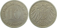     013n09G~2.5 10 Pfennig  1909G ss/vz J 013 12,00 EUR Differenzbesteuert nach §25a UstG zzgl. Versand