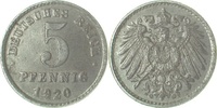 d 1.5 5 Pf 29720G~1.5 5 Pfennig 1920G f.prfr. J 297