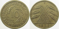     31734F~2.5 10 Pfennig  1934F ss/vz J 317 33,00 EUR Differenzbesteuert nach §25a UstG zzgl. Versand