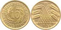 d 31736D~1.5a 10 Pfennig 1936D f.prfr Erstabschlag (EA)! !!! J 317