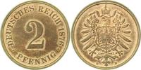 d 2 Pf 00276D~1.5-H 2 Pfennig 1876D vz/st J 002