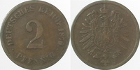  2.5 2 Pf   00276H~2.5 2 Pfennig  1876H ss/vz J 002 21,00 EUR Differenzbesteuert nach §25a UstG zzgl. Versand