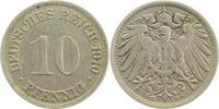 d  013n10G~3.0 10 Pfennig  1910G ss J 013