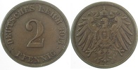 d 2.5 2 Pf 01114E~2.5 2 Pfennig  1914E ss/vz J 011