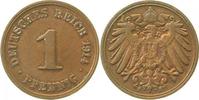 d 2.5 1 Pf 010n14F~2.5 1 Pfennig  1914F ss/vz J 010