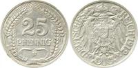     01812F~2.5b 25 Pfennig  1912F ss/vz min.Rf. J 018 15,50 EUR Differenzbesteuert nach §25a UstG zzgl. Versand
