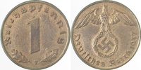 d 1.5 1 Pf 36137F~1.5 1 Pfennig 1937F f.prfr J 361