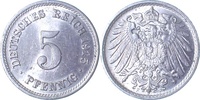  1.5 5 Pf   012n15F~1.5 5 Pfennig  1915F f.prfr/Licht.Präg. J 012 16,00 EUR Differenzbesteuert nach §25a UstG zzgl. Versand