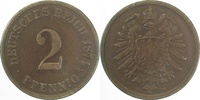 d 2.5 2 Pf 00274F~2.5 2 Pfennig  1874F ss/vz J 002