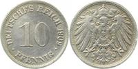     013n09D~3.0 10 Pfennig  1909D ss J 013 4,00 EUR Differenzbesteuert nach §25a UstG zzgl. Versand