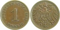 d 1.5 1 Pf 01092J~1.5 1 Pfennig  1892J vz/stgl Licht. Prägung !!! J 010