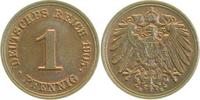 d 1.1 1 Pf 010n05E~1.1 1 Pfennig 1905E prfr/stgl !! J 010