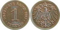 d 1.5 1 Pf 010n11E~1.5 1 Pfennig 1911E vz/stgl J 010