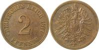 d 2.5 2 Pf 00277A~2.5 2 Pfennig 1877A ss/vz J 002