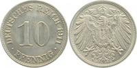 d  013n11A~1.1 10 Pfennig  1911A prfr/stgl J 013