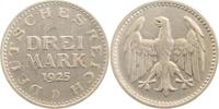 d 2.5 3 RM 31225D~2.5 3 Reichsmark 1925D Kursmünze ss/vz J 312