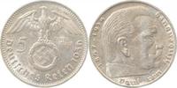 d 1.5 5 RM 36736F~1.5 5 Reichsmark Hindenburg 1936F vz/st J 367