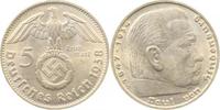 d 2.0 5 RM 36738D~2.0 5 Reichsmark Hindenburg 1938D vz J 367