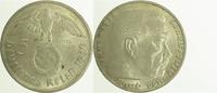 d 5 RM 36739D~2.0P 5 Reichsmark 1939D vz VS: stark doppelt! J 367