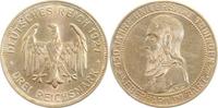 d 1.5 3 RM 32827F~1.5 3 Reichsmark 1927F Uni.Tübingen f.prf J 328