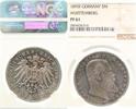     17695F~0.1-IN 5 Mark  Württ. 1895F Archiv PP minus min.Krätzerchen R... 1095,00 EUR Differenzbesteuert nach §25a UstG zzgl. Versand