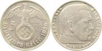 d 1.8 5 RM 36736J~1.8 5 Reichsmark Hindenburg 1936J vz/ prfr J 367