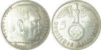 d 5 RM 36738D~2.0P 5 Reichsmark Hind. 38D vz VS:dopp.!!!! J 367
