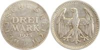 d 3 RM 31225D~3.0b 3 Reichsmark 1925D Kursmünze SS leichte Kratzer J 312