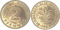  1.2 2 Pf   38163J~1.2 2 Pfennig  1963J bfr J 381 4,60 EUR Differenzbesteuert nach §25a UstG zzgl. Versand