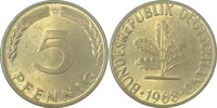 d 0.9 5 Pf 38268G~0.9 5 Pfennig 1968G stgl fein J 382