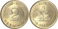 d 1.1 2 Pf 38150G~1.1 2 Pfennig 1950G bfr/stgl J 381