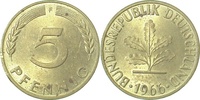 d 5 Pf 38266F~1.2b 5 Pfennig 1966F bfr min.Rf J 382