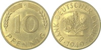 d 37849F~1.2 10 Pfennig 1949F bfr J 378