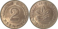  2 Pf   38168G~1.1-a 2 Pfennig  1968G bfr/st Eisen J 381a 5,00 EUR Differenzbesteuert nach §25a UstG zzgl. Versand