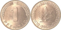 d 1.1 1 Pf 38066G~1.1 1 Pfennig 1966G bfr/stgl J 380