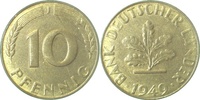 d 37849J~1.1 10 Pfennig 1949J bfr/stgl J 378