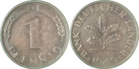  1.8 1 Pf   37649F~1.8 1 Pfennig  1949F f.bfr J 376 4,00 EUR Differenzbesteuert nach §25a UstG zzgl. Versand