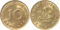 d 37849G~1.1b 10 Pfennig 1949G bfr/stgl zaponiert J 378