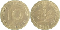     38367G~1.8 10 Pfennig  1967G vz+ J 383 46,00 EUR Differenzbesteuert nach §25a UstG zzgl. Versand