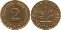d 2 Pf 38162G~1.2a 2 Pfennig 1962G bfr Erstabschlag (EA)! ! J 381