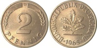  1.2 2 Pf   38165D~1.2 2 Pfennig  1965D bfr J 381 4,10 EUR Differenzbesteuert nach §25a UstG zzgl. Versand