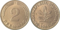 d 1.0 2 Pf 38163G~1.0 2 Pfennig 1963G stgl J 381