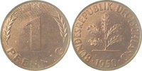 d 1 Pf 38050F~1.2a 1 Pfennig 1950F bfr.Erstabschlag (EA)! ! J 380