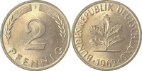  2 Pf   38162F~1.1a 2 Pfennig  1962F bfr/stgl Erstabschlag (EA)! ! J 381 15,50 EUR Differenzbesteuert nach §25a UstG zzgl. Versand